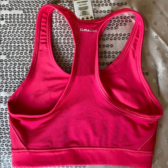 Adidas Techfit Deep Pink Racerback Sport Bra - Picture 6 of 9